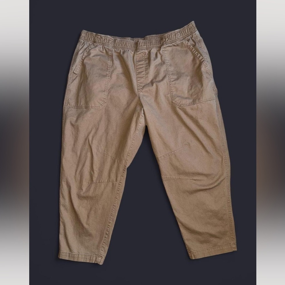 Old Navy sz XXL Tan Carpenter Pants Relaxed Fit Cotton